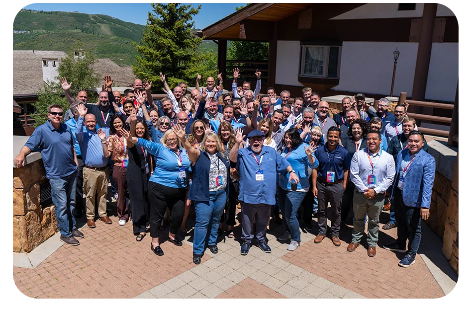 About1 The Experlogix team attending the Elevate customer conference in Salt Lake City, Utah.