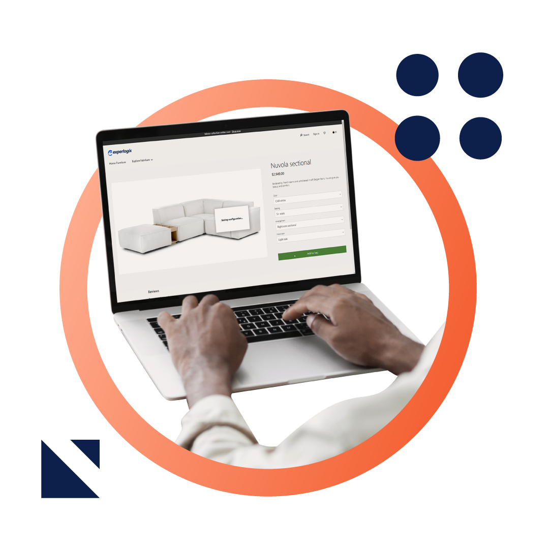 CPQ-foto-met-twee-patronen-drie-modules2 Een kantoor met koele verlichting en zakelijke collega's die aan een tafel zitten tijdens een vergadering.